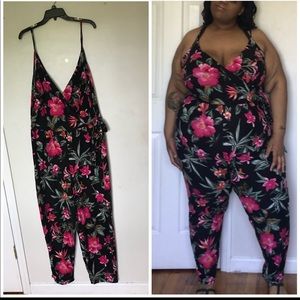 3x floral jumpsuit